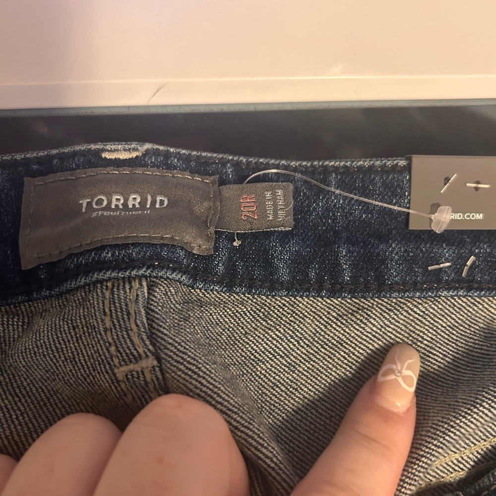 Torrid High Rise Dark Blue Jeans